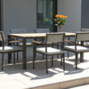 Soller luksusowy zestaw stołowy na taras 6 osobowy stół ogrodowy 6 krzeseł ogrodowych Twojasiesta