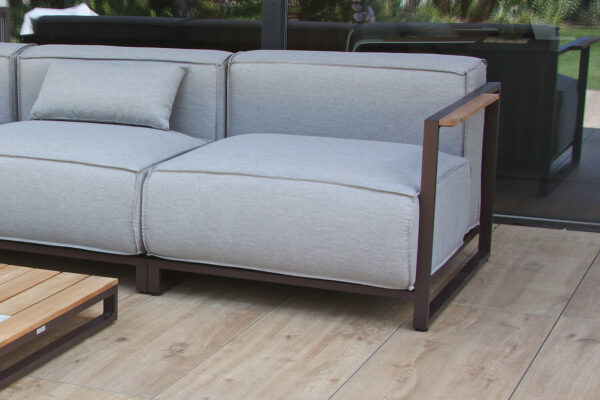 Soller nowoczesne modułowe meble ogrodowe aluminium sofa ogrodowa lewa podłokietnik