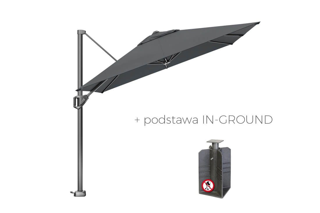 Parasol na taras Voyager T1 3 x 2 m z boczną nogą, wariant 64086