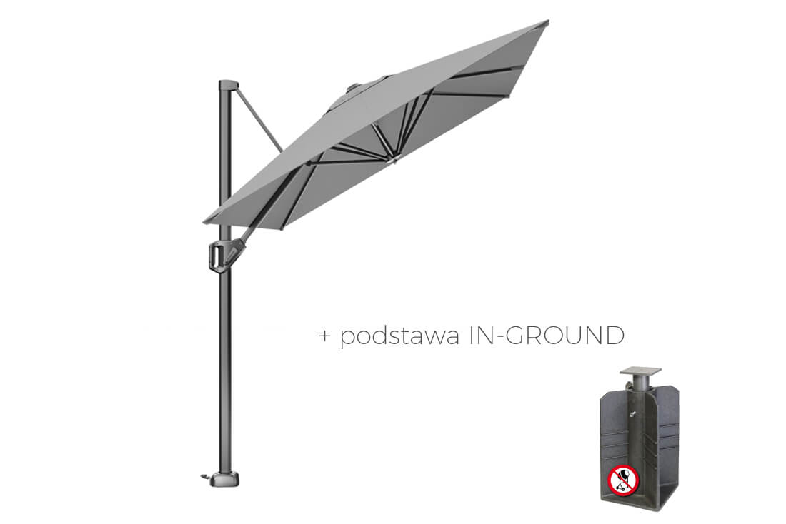 Parasol na taras Voyager T1 3 x 2 m z boczną nogą, wariant 64087