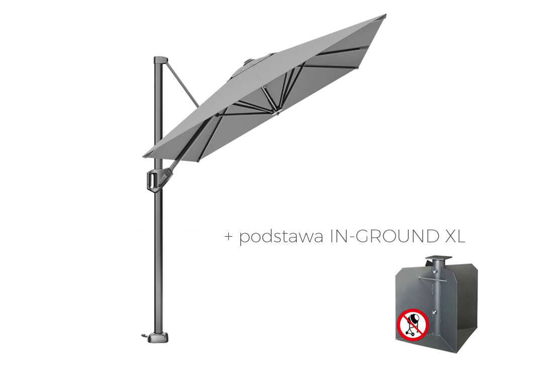 Parasol na taras Voyager T1 3 x 2 m z boczną nogą, wariant 64090