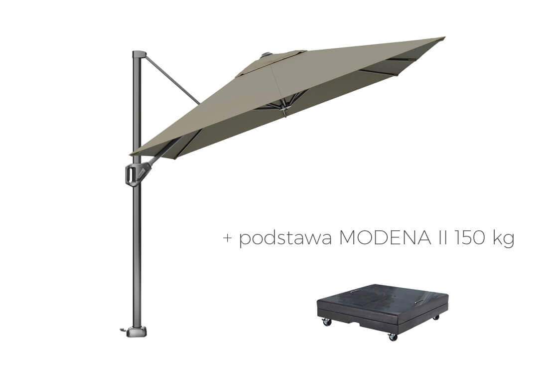 Parasol na taras Voyager T1 3 x 2 m z boczną nogą, wariant 64080