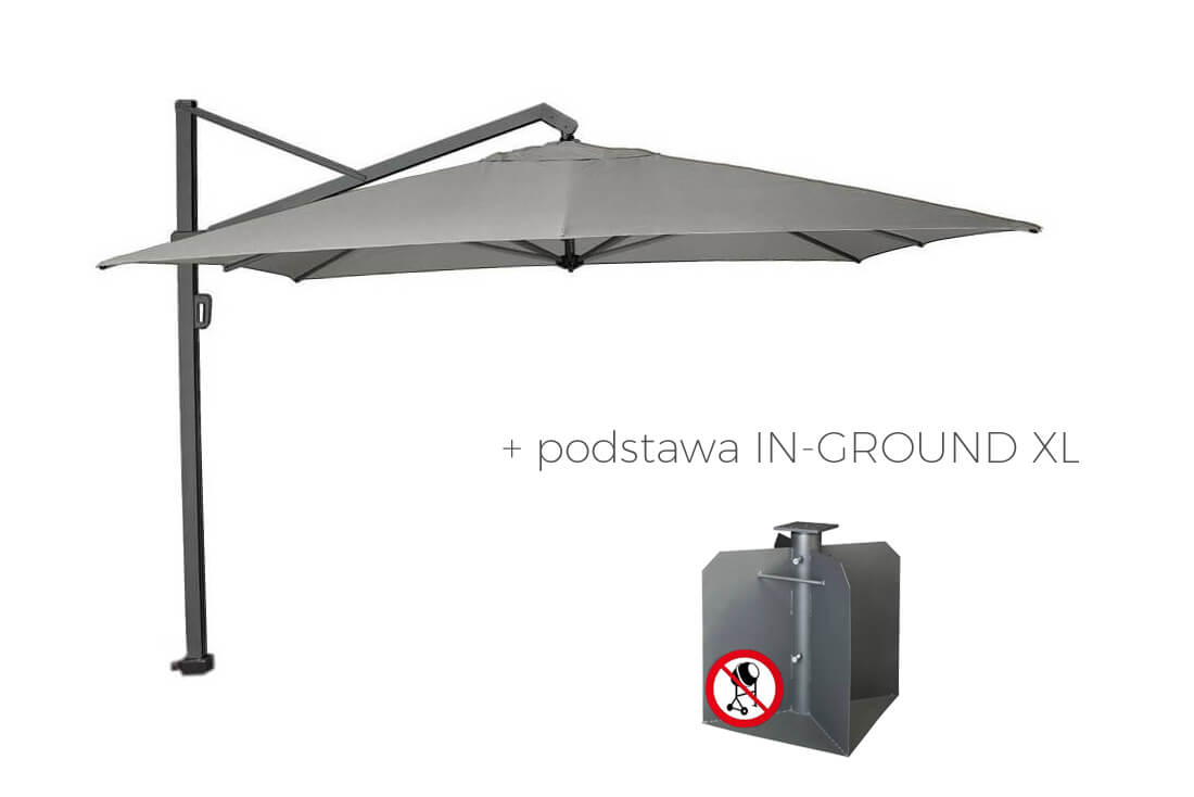 Parasol ogrodowy Icon 4 x 3 m prostokątny, wariant 6959