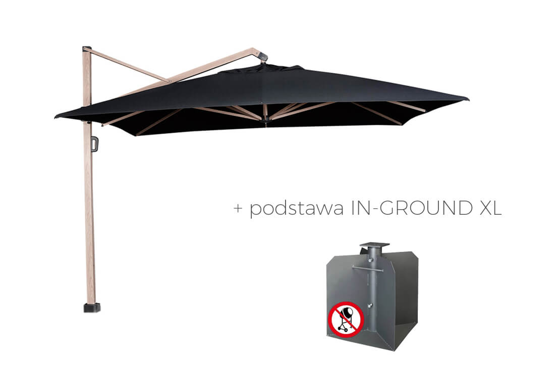 Parasol ogrodowy Icon 4 x 3 m prostokątny, wariant 64326