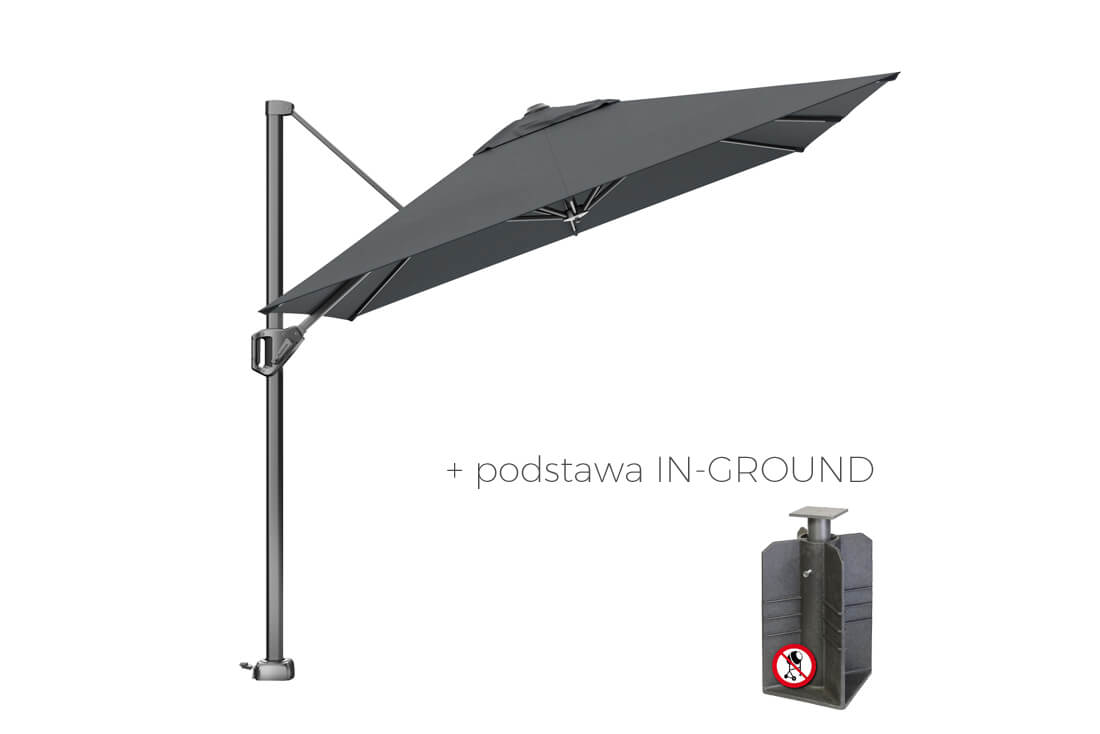 Parasol ogrodowy Voyager T1 2.5 x 2.5 m z boczną nogą, wariant 64021