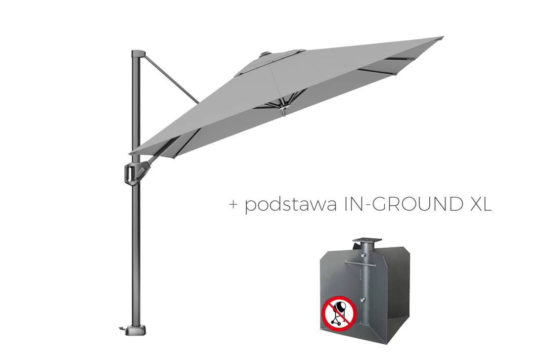 Parasol ogrodowy Voyager T1 2.5 x 2.5 m z boczną nogą, wariant 64025