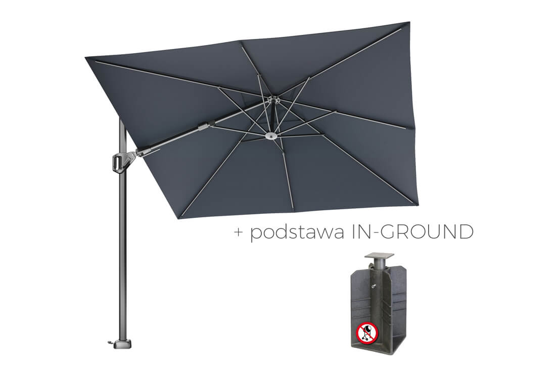 Parasol ogrodowy Voyager T2 2.7 x 2.7 m z boczną nogą, wariant 64215