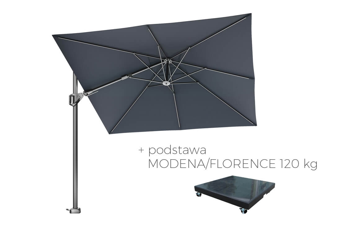 Parasol ogrodowy Voyager T2 2.7 x 2.7 m z boczną nogą, wariant 64214