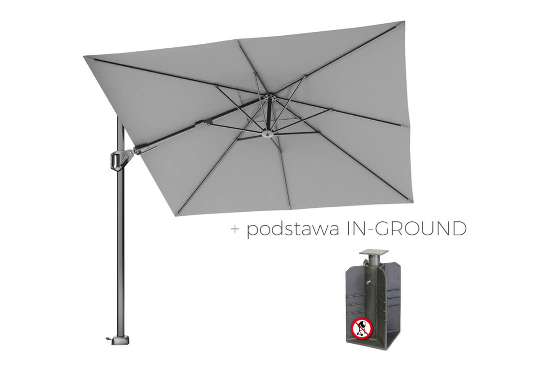 Parasol ogrodowy Voyager T2 2.7 x 2.7 m z boczną nogą, wariant 64213