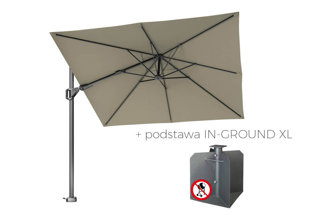 Parasol ogrodowy Voyager T2 2.7 x 2.7 m z boczną nogą, wariant 64216