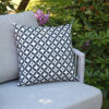 Passo czarno-biała poduszka ogrodowa ozdobna wzór mozaika Twoja Siesta dekoracyjne poduszki ogrodowe