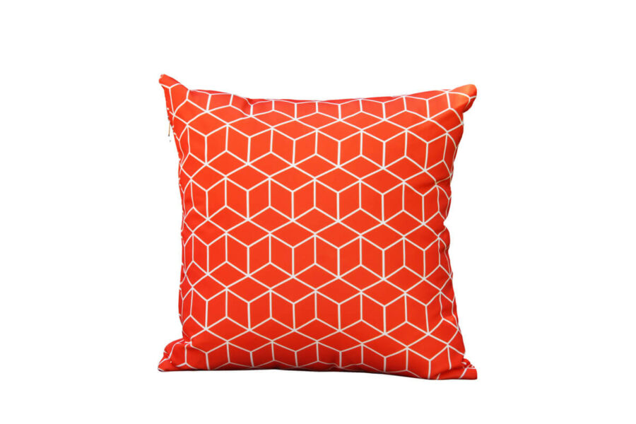Passo pomarańcz sycylijska poduszka ogrodowa ozdobna wzór mozaika sześciany Twoja Siesta dekoracyjne poduszki ogrodowe