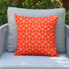 Passo pomarańcz sycylijska poduszka ogrodowa ozdobna wzór mozaika sześciany Twoja Siesta luksusowe meble ogrodowe