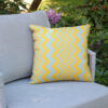 Passo słoneczna poduszka ogrodowa wzór zygzak Twoja Siesta dekoracyjne poduszki ogrodowe