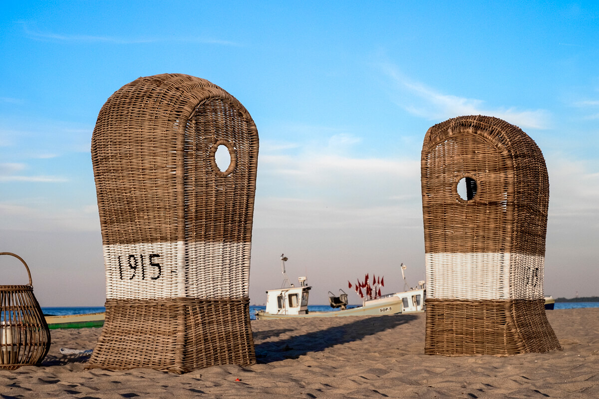 St Tropez kosz plażowy rattanowy Vimine meble ogrodowe rattanowe