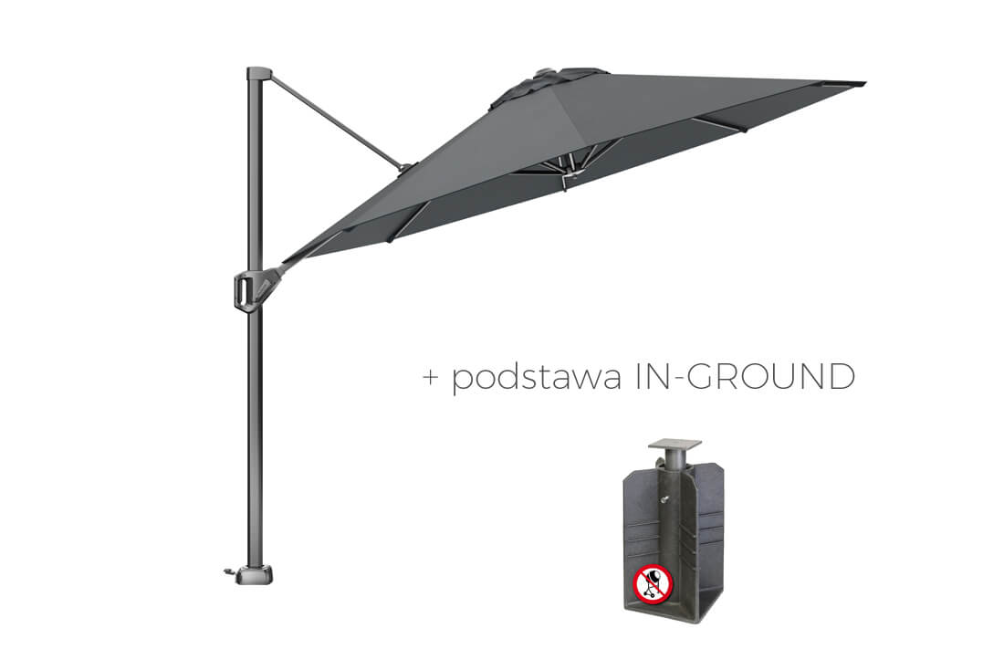 Voyager T1 parasol ogrodowy Ø 3 m z boczną nogą, wariant 64151