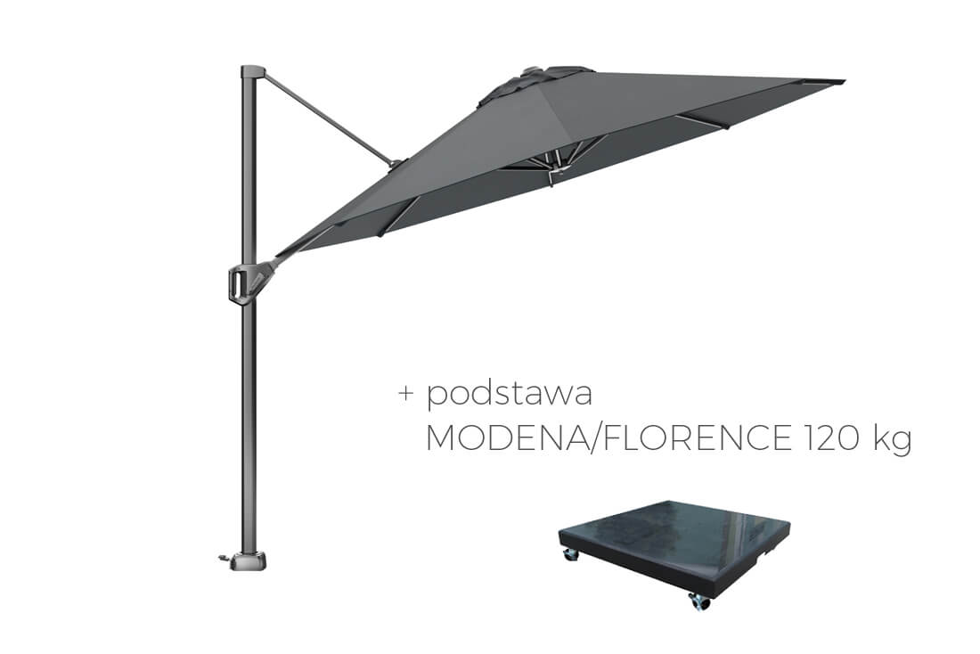 Voyager T1 parasol ogrodowy Ø 3 m z boczną nogą, wariant 64149