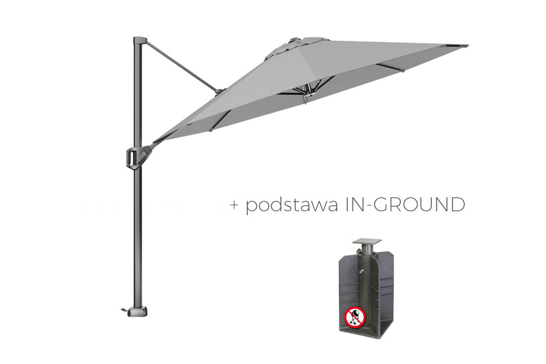 Voyager T1 parasol ogrodowy Ø 3 m z boczną nogą, wariant 64150