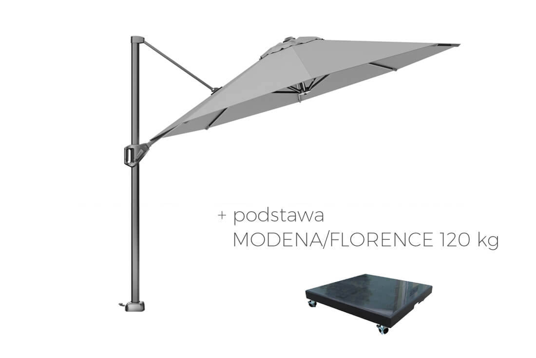 Voyager T1 parasol ogrodowy Ø 3 m z boczną nogą, wariant 64145