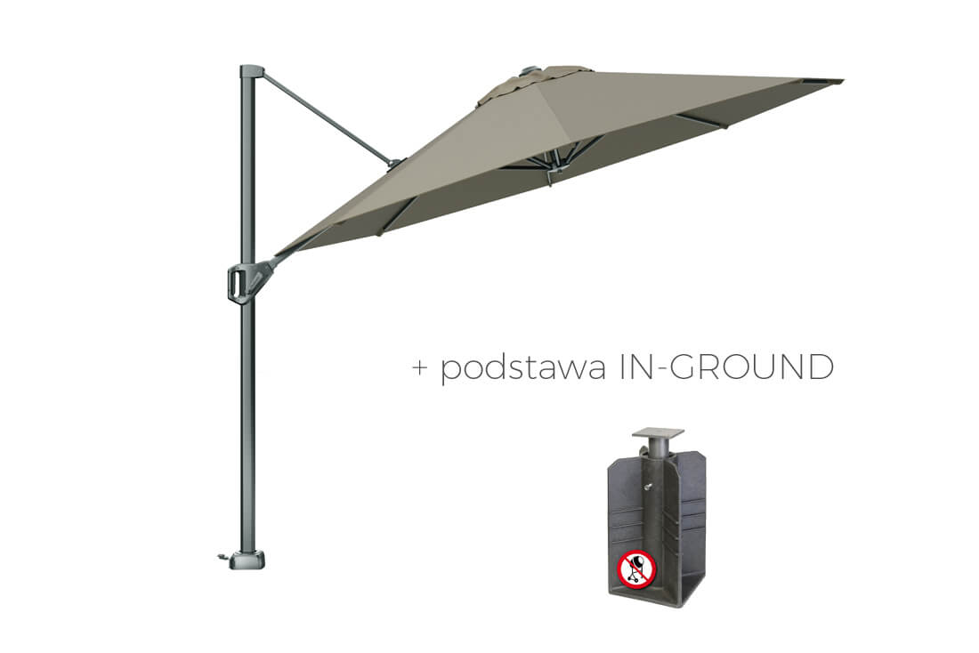 Voyager T1 parasol ogrodowy Ø 3 m z boczną nogą, wariant 64148