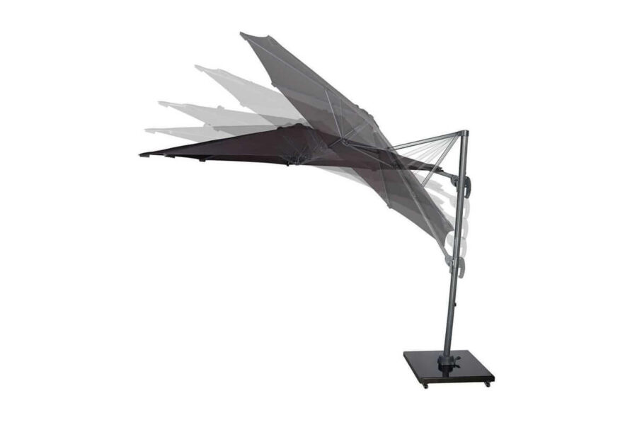 Voyager T1 parasol ogrodowy Ø 3 m z boczną nogą okrągły regulacja kąta nachylenia Platinum parasole ogrodowe
