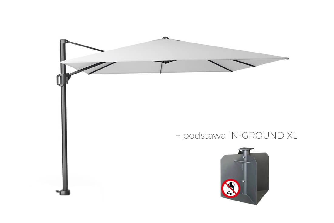 Parasol ogrodowy Challenger T1 3 x 3 m z boczną nogą, wariant 64774