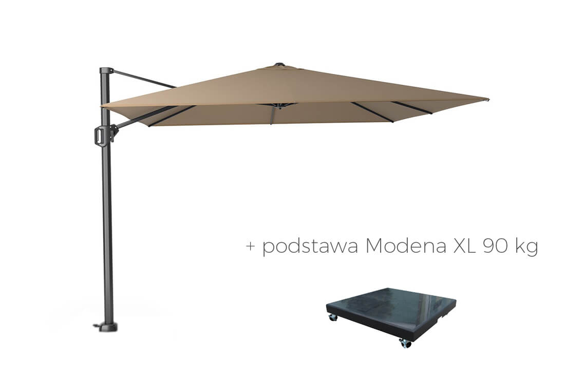 Parasol ogrodowy Challenger T1 3 x 3 m z boczną nogą, wariant 64759
