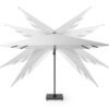 Parasol ogrodowy Challenger T2 Premium 3.5 x 2.6 m regulacja dwupłaszczyznowa aluminiowy maszt Platinum luksusowe parasole ogrodowe