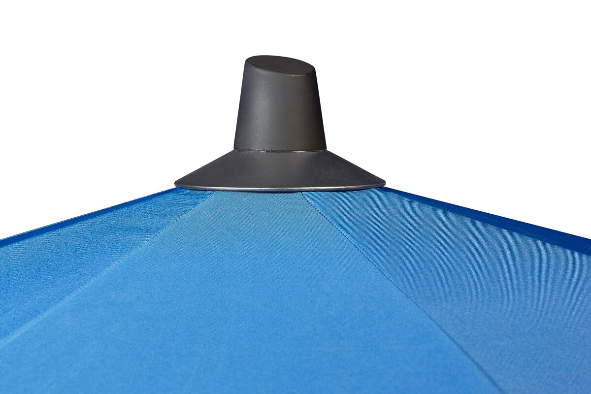 parasole ogrodowe Riva z centralną nogą tkanina poliestrowa parasole ogrodowe Platinum