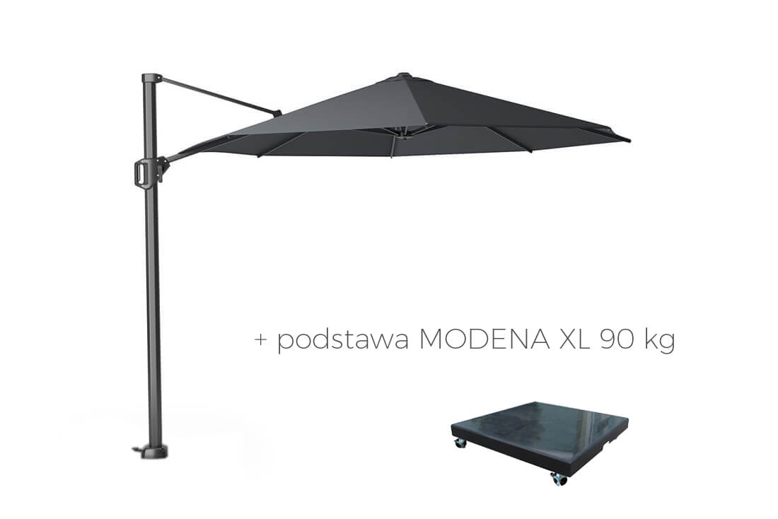 Parasol ogrodowy Challenger T1 Ø 3.5 m, wariant 65095