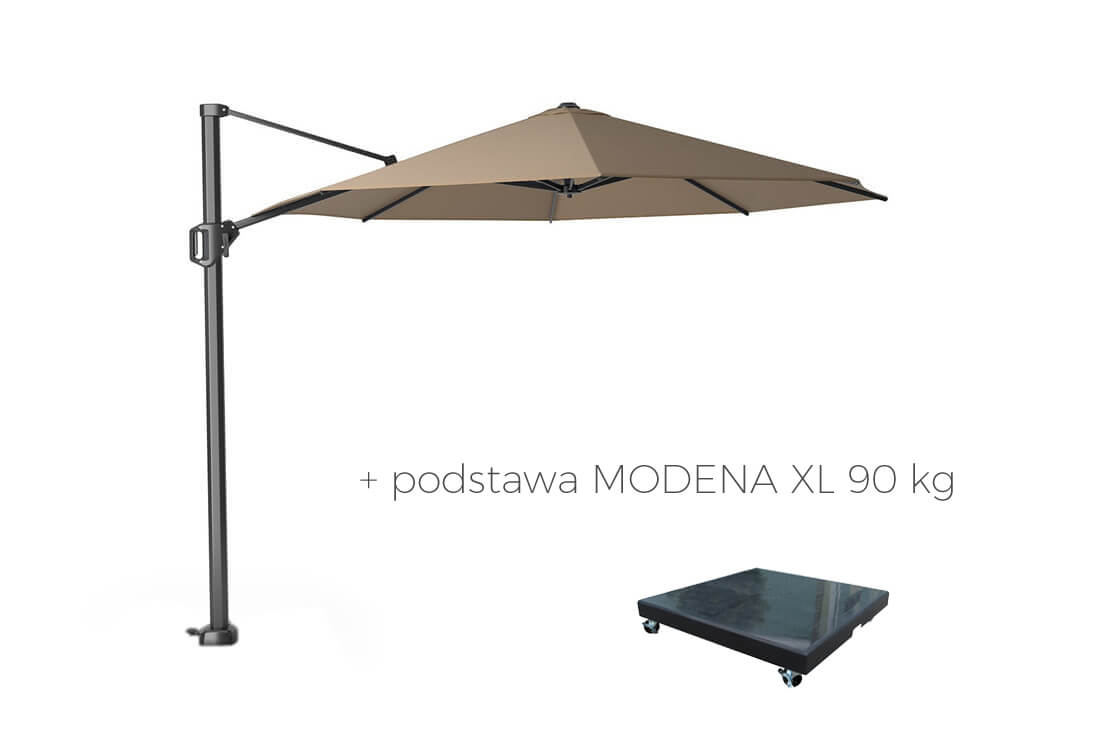 Parasol ogrodowy Challenger T1 Ø 3.5 m, wariant 65096