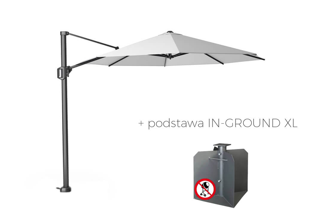 Parasol ogrodowy Challenger T1 Ø 3.5 m, wariant 65103