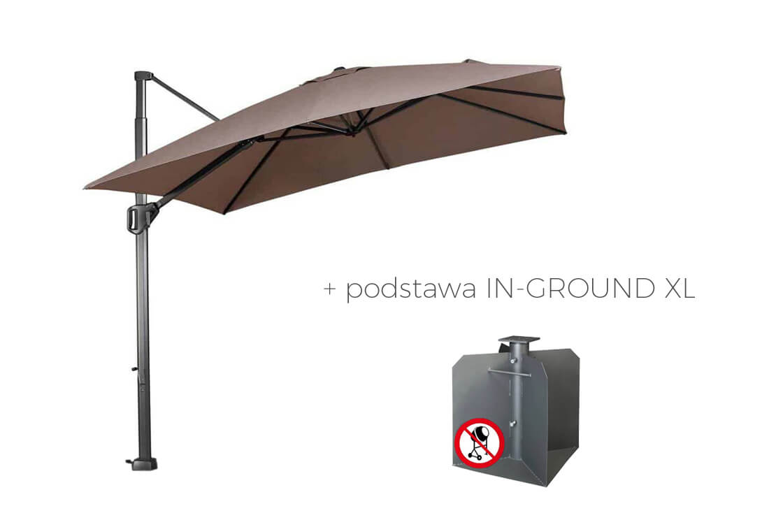 Parasol ogrodowy Challenger T1 Premium Telescope 3.5 x 3.5 m, wariant 64585