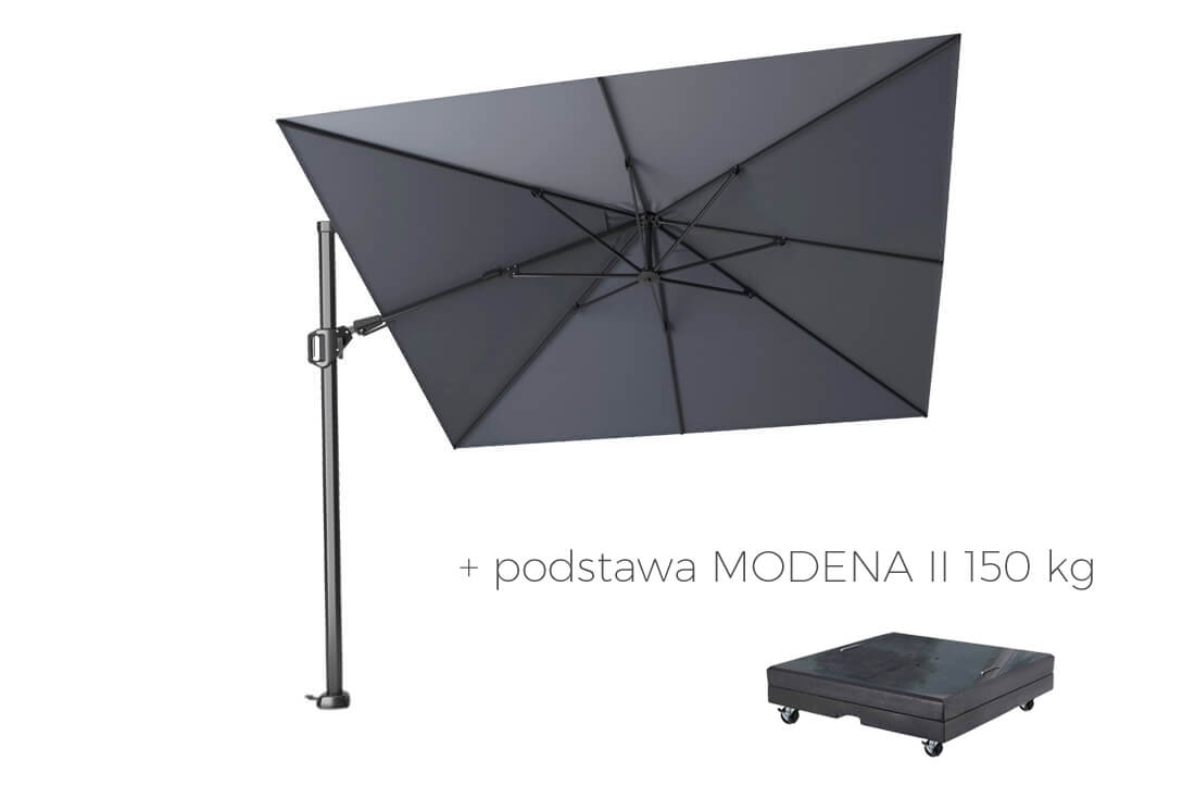 Parasol ogrodowy Challenger T2 3 x 3 m z boczną nogą, wariant 65779