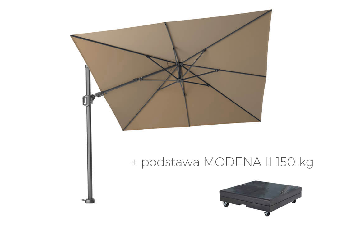Parasol ogrodowy Challenger T2 3 x 3 m z boczną nogą, wariant 65778