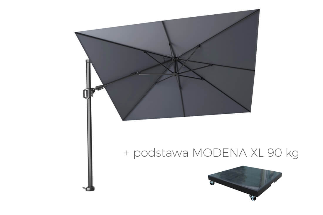 Parasol ogrodowy Challenger T2 3 x 3 m z boczną nogą, wariant 65776