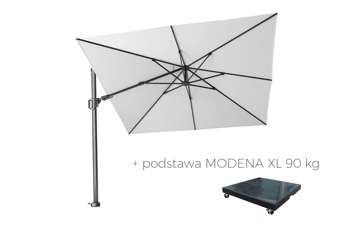 Parasol ogrodowy Challenger T2 3 x 3 m z boczną nogą, wariant 65774