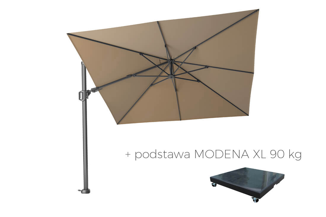 Parasol ogrodowy Challenger T2 3 x 3 m z boczną nogą, wariant 65775