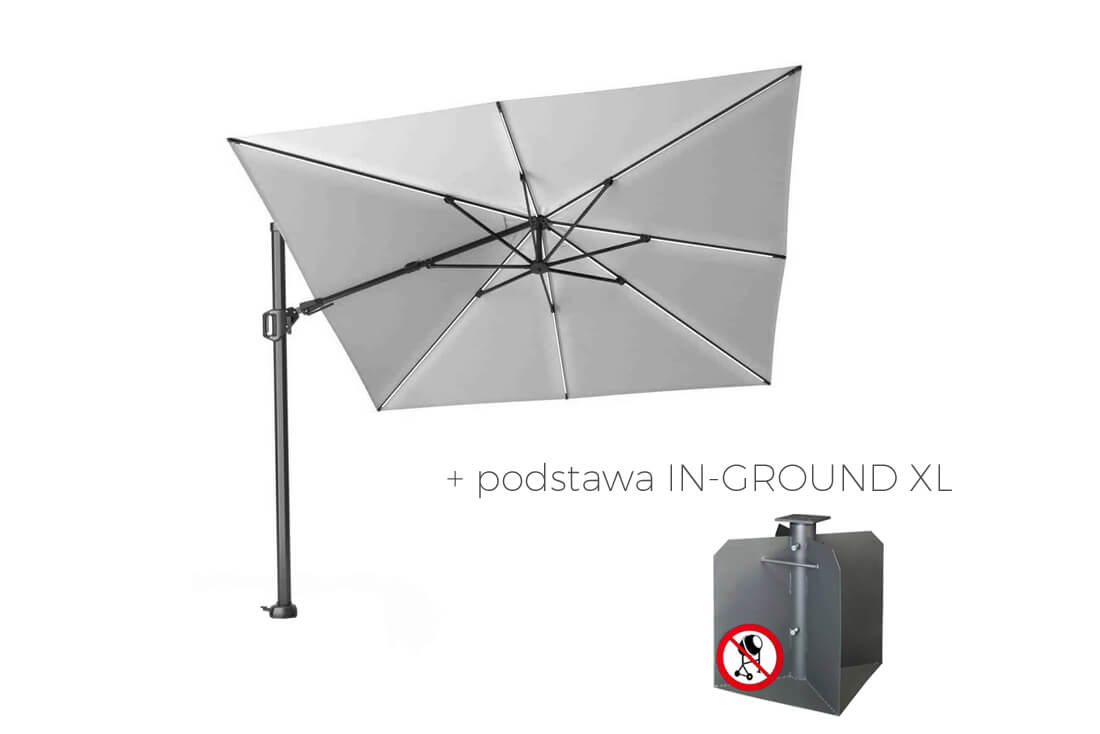 Parasol ogrodowy Challenger T2 GLOW 3 x 3 m z podświetleniem, wariant 65825