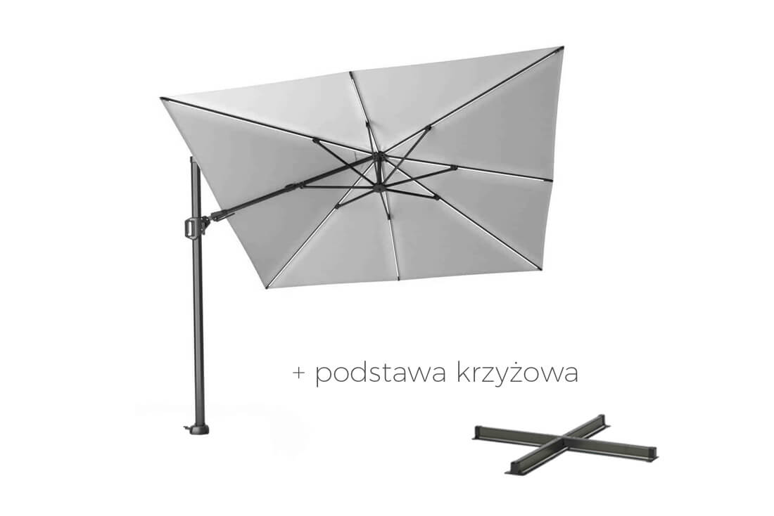 Parasol ogrodowy Challenger T2 GLOW 3 x 3 m z podświetleniem, wariant 65790