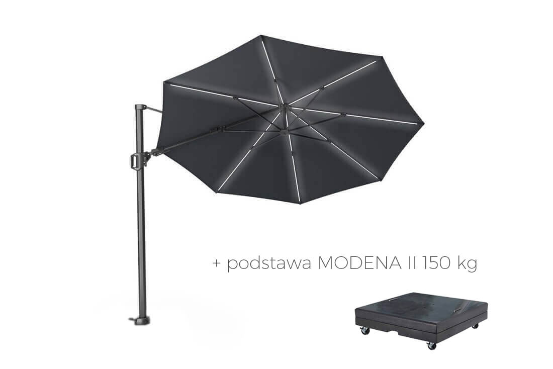 Parasol ogrodowy Challenger T2 GLOW Ø 3.5 m z podświetleniem, wariant 65927