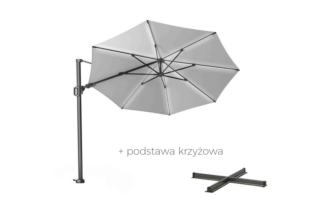 Parasol ogrodowy Challenger T2 GLOW Ø 3.5 m z podświetleniem, wariant 65919