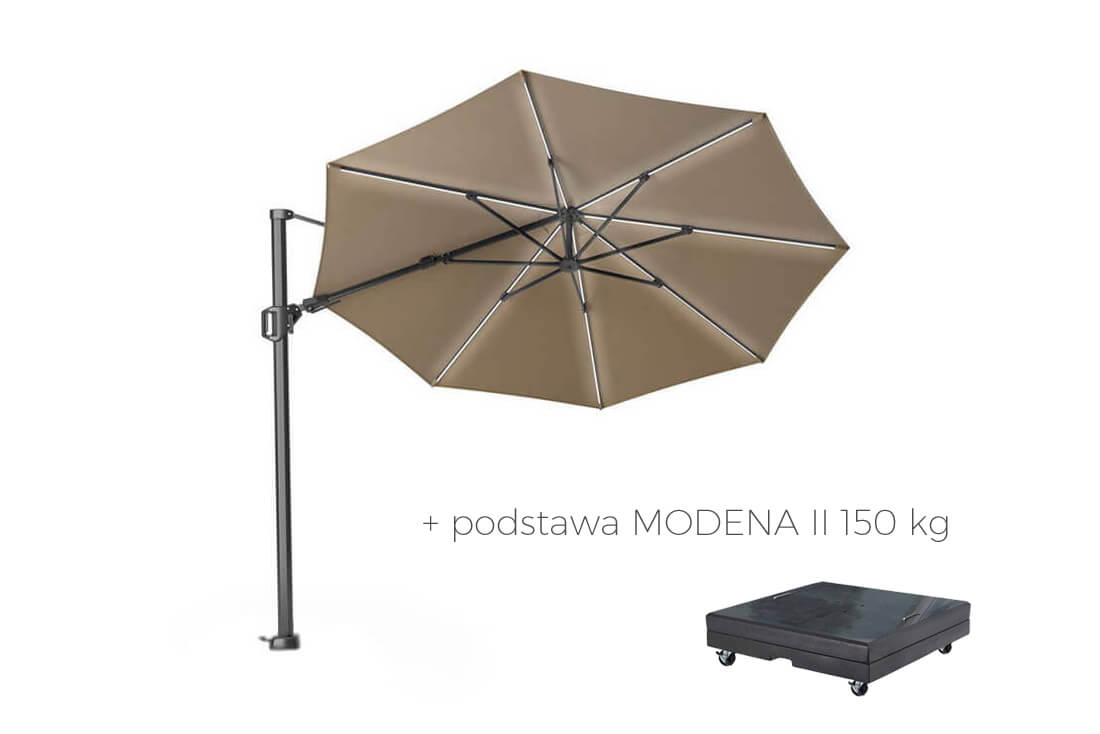 Parasol ogrodowy Challenger T2 GLOW Ø 3.5 m z podświetleniem, wariant 65926