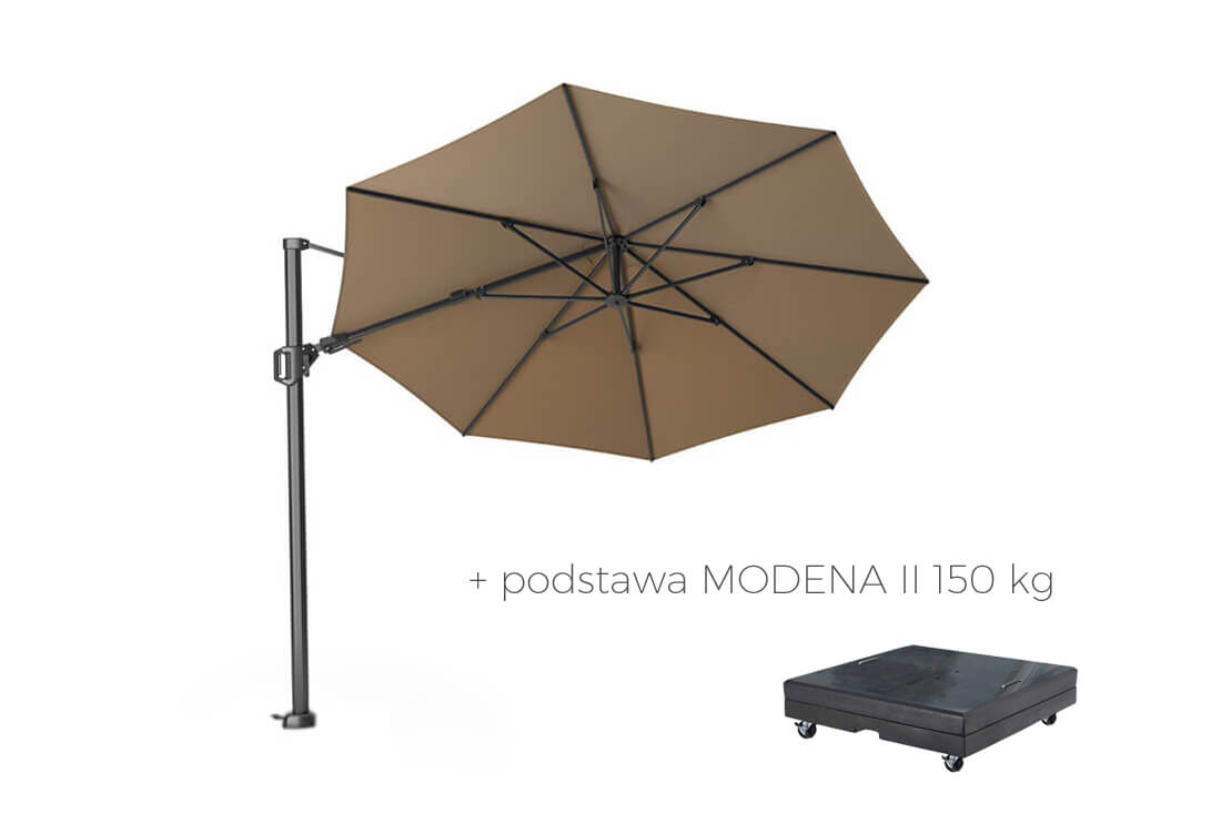 Parasol ogrodowy Challenger T2 Ø 3.5 m z boczną nogą, wariant 65903