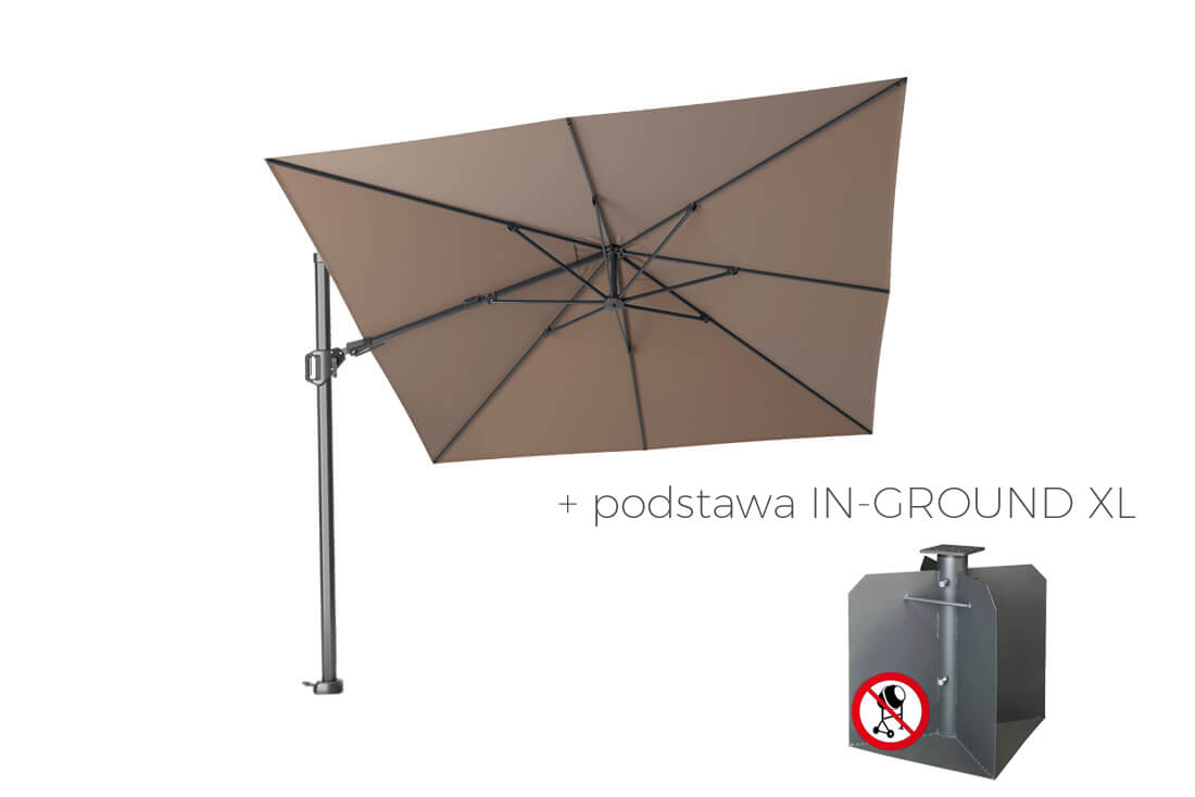 Parasol ogrodowy Challenger T2 Premium 3 x 3 m, wariant 65554
