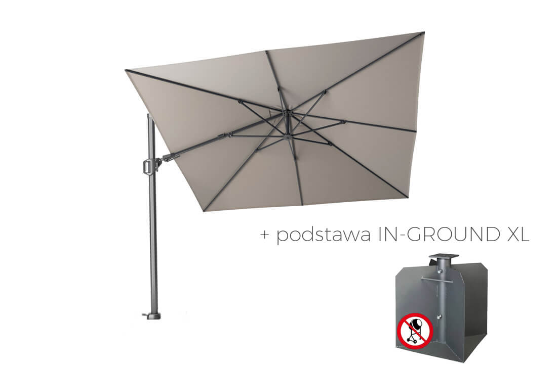 Parasol ogrodowy Challenger T2 Premium 3 x 3 m, wariant 65555