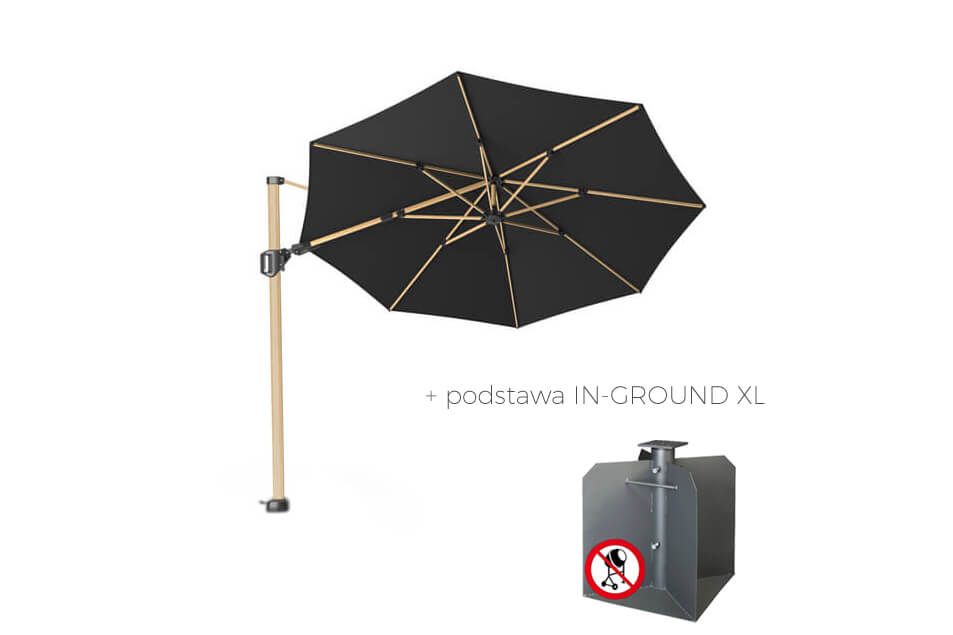 Parasol ogrodowy Challenger T2 Premium Ø 3.5 m OAK, wariant 65648