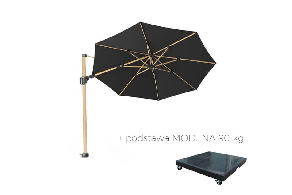 Parasol ogrodowy Challenger T2 Premium Ø 3.5 m OAK, wariant 6708