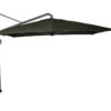 Parasol ogrodowy ICON 3.5 x 3.5 m kwadratowy bez podstawy Faded Black zgaszona czerń luksusowe parasole ogrodowe Platinum