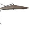 Parasol ogrodowy ICON 3.5 x 3.5 m kwadratowy bez podstawy Havanna szarobeżowy luksusowe parasole ogrodowe Platinum